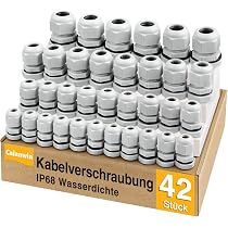 Kalitec Blanking Plug Assortment - 108pcs, M12 To M25 Threaded Sealing Plugs, Grey Plastic Choke Nipples - View #2