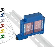 Supporto Triplo Per Shelly Plus Mini - Montaggio Su Guida DIN 35mm, Blu