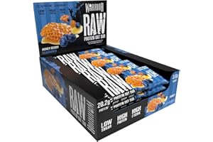 Barre Protéinée Warrior RAW - Saveur de fruits au miel - 12x75g Barres