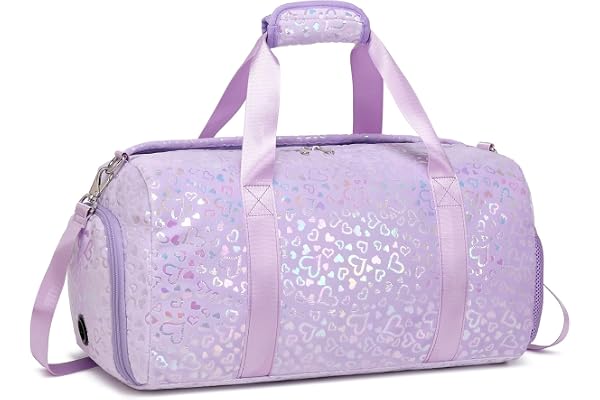Kimwadalh Sac de Sport pour Fille - Dance, Week-End, Voyage, Ballet, Gym - Ballerines Enfant