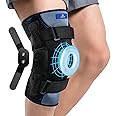 ABYON Hinged Knee Brace for Men and Women, Adjustable Knee Support with Open Patella and Dual Side Stabilizers for Knee Pain Relief, Arthritis, ACL, MCL, Meniscus Tear (M)