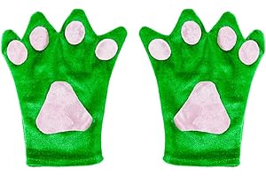 Oblique Unique® Guantes de rana para disfraz de rana, talla única, unisex, accesorios para carnaval, fiestas temáticas