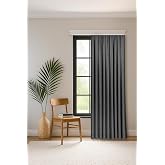 Gauze Fabric Design Safir Antrasit EKSTRAFOR B&Uuml;ZG&Uuml;L&Uuml; KADİFE DOKULU Y&Uuml;KSEK KALİTELİ TEK KANAT FON PERDE 250 x 250