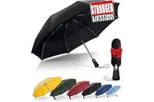 Chakipee Compact Travel Umbrella Windproof Strong- Automatic Inverted Folding Umbrellas