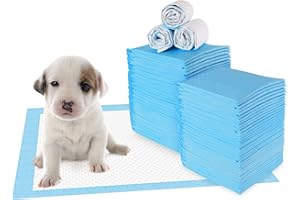 Makerfire Lot de 100 Tapis d'entraînement pour chiots Absorbant Couche inférieure imperméable 45 x 33 cm Bleu