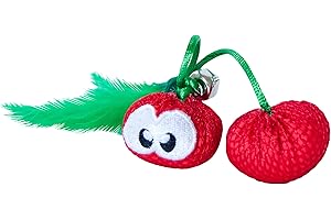 PETSTAGES Catstages Dental Cherries Catnip Cat Chew Toy