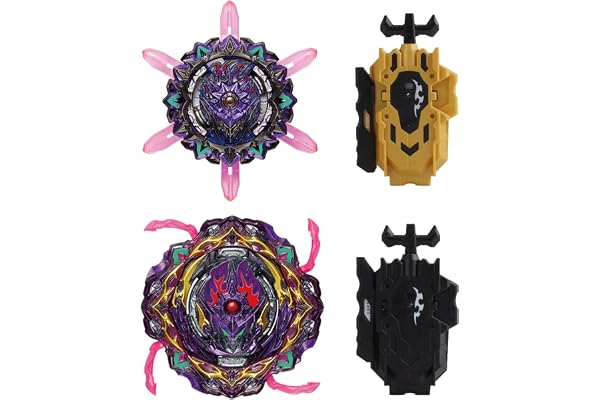 Wotean Gyroscope Turbos Kit toupie de Combat 4D Arena Metal Fusion avec Lanceur de Bataille, Coffret Cadeau (206+169)