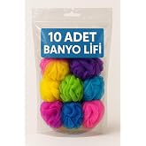 Nistabolje 10 Adet Banyo Lifi V&uuml;cut Kesesi Top Lif