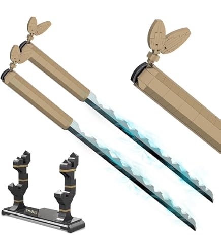 NAYIHOOP Demon Slayer Swords Building Sets Cosplay Anime Tomioka Giyuu Katana For Adults Compatible With Lego - View #5