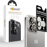 Fixmaster iphone 15 Pro - 15 Pro Max Uyumlu Kamera Lens Koruyucu, Nat&uuml;rel Titanyum, Orijinal Rengiyle Kusursuz Uyum, Darbe Em