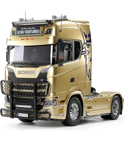 WANENGEDIY Tracteur Télécommandé Semi-Remorque 1/18 Pour Camion 770S - Modèle Véhicule Construction Robuste Rouge Pour Adultes