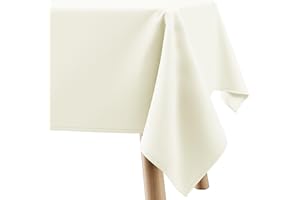 Filumi Tovaglia 120x160 cm crema, lavabile, per interni ed esterni, motivo geometrico Verte