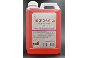 HORSELEADS Hoof Spray Refill 2.5 Litre Sole and Frog Disinfectant Antiseptic Cleanser by Horse Leads for thrush for horses