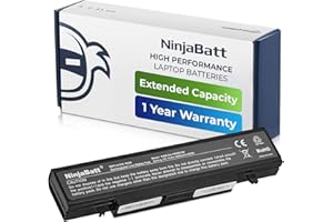 ‎NINJABATT NinjaBatt Akku Samsung AA-PB9NC6B AA-PB9NS6B für Serie 3 und R-Series R730 R540 AA-PB9NC6W R530 R780 R580 RV510 R519 RV511 RV520 AA-PB9MC6W RF511 R520 R428 - Hohe Leistung [6 Zellens/4400mAh/49wh]
