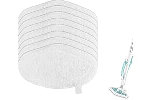 LUNPOG 8 Pcs Lingette Serpillere Remplacement, Vadrouilles de Rechange Lavables pour Polti Vaporetto SV440