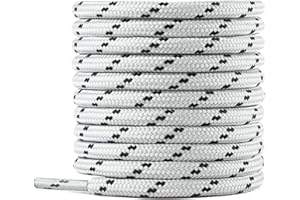 Knixmax 1 Par -2 Pares Cordones Redondos y Planos, Cordones Resistentes para Todo Tipo de Botas, Zapatos y Zapatillas - Varias Longitudes y Colores