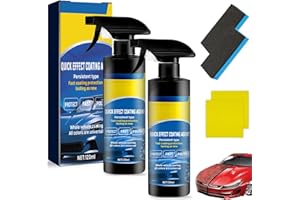 2 Pcs Advanced Car Quick-Acting Coating Agent Spray, 2026 New 3 in 1 High Protection Quick Effect Coating Agent, Ceramic Coating Spray,Multifunctional Coating Renewal Agent for Cars