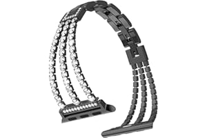 RXXR Bling Bracciale compatibile con Apple Watch Cinturino 38mm 40mm 41mm 42mm Bracciale in Acciaio Inossidabile Diamanti Donne per iWatch Ultra SE 10 9 8 7 6 5 4 3 2 1