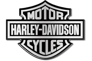 labelbike - Naklejka żywiczna 3D z logo emblematem na Zbiornik Motocykla kompatybilna z HARLEY DAVIDSON - rozmiar 9,5x7 cm