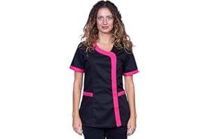 Fratelli ditalia Chemises Maquette Travail Noir D'été Femme Coiffure Esthéticienne Centre esthétique