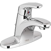 American Standard 7075004.002 Colony Pro Tek Kolu Centerset Banyo Bataryası Az Drenaj, Parlak Krom