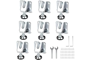 DBREAKS Nóżki do poziomowania mebli, 8 szt., regulowane poziomowanie do dużych obciążeń, regulowane nóżki meblowe, poziomowanie mebli, nóżki gwintowane z regulacją wysokości, nóżki szafki i nóżki z