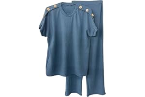 BESTITALIANUK 2 Piece Sets Tracksuit for Women Casual Summer Travel Vacation Outfits Short Sleeve Sweatsuits Matching Wide Leg Crop Pants Track_suits Lounge Sets