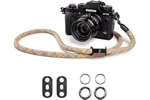 VOVMOEYA Correa Cámara, correa para el cuello y el hombro para cámara DSLR SLR, correa para cámara Fujifilm XS20 XT5 XH2S Nikon Zf Z8 Z30 Canon EOS R6 R7 R8 R10 R50 Sony A6700 A7C II A7IV A7R IV