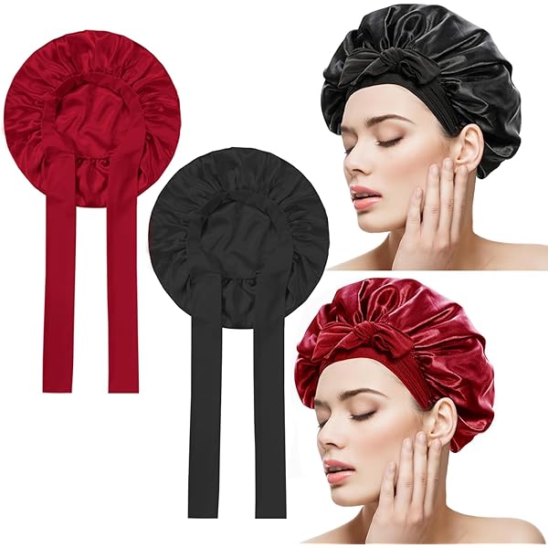 Cuffia Notte Lunga Cuffia Da Notte In Raso Per Capelli Pezzi