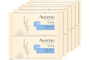 AVEENO Baby Daily Care Salviette senza solfati e alcool, confezione da 12 x 72 pezzi
