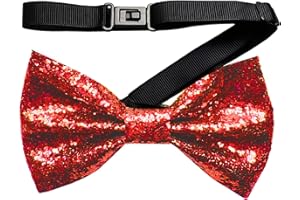 Chyuxinda Glitzernde Fliege Pailletten Fliege für Junggesellinnenabschied Karneval Kostüm Fasching Halloween Karneval Mottoparty