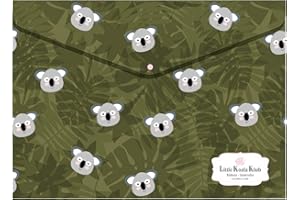 Miquelrius - Pack de 4 Sobres de Polipropileno , A4 , Cierre Clic , Jordi Labanda , Colección Koala