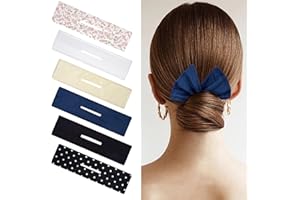 FloralGrace 6 Stück Hair Bun Roller Französisch Haarknotenmacher Haarschmuck Haarknoten Maker Haarband Geschickt Schneller Wiederverwendbarer (Mehrfarbig) French Twist