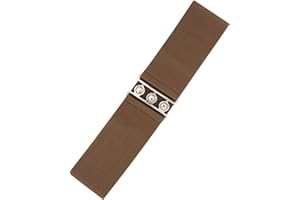 Ro Rox Cintura Larga Elasticizzata in Stile Retro Vintage 1950 Molti Colori - Taglie 40-60