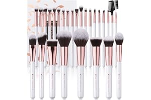 DUcare Makeup Brushes Set Professional 27Pcs Makeup Brushes Premium Synthetic Kabuki Foundation Blending Face Powder Blush Concealers Eye Shadows Make Up Brushes Kit White