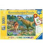 100-Teile Dinosaurier-Puzzle Für Kinder Ab 5 Jahren – Lernspielzeug Für Jungen & Mädchen