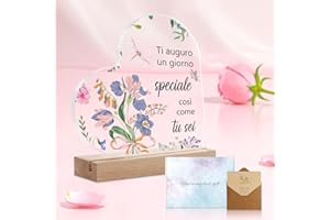 Taimimy Regalo Donna Compleanno Utile, Regalo donna natale Acrilico Ornamento Compleanno Donna Amica Regalo Idee Regalo Donna Compleanno Amica Mamma Sorella(Regalo di compleanno)