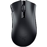 Razer DeathAdder V2 x HyperSpeed Mouse Ergonomico per il Gioco Wireless (235 ore di Durata Della Batteria, Sensore Ottico 14K