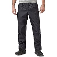 Berghaus Men's Stormcloud Waterproof Overtrousers with Snap Release Leg  Openings, Waterproof Walking Trousers, Outdoors Clothing, Black, 30W Long :  Amazon.co.uk: Fashion