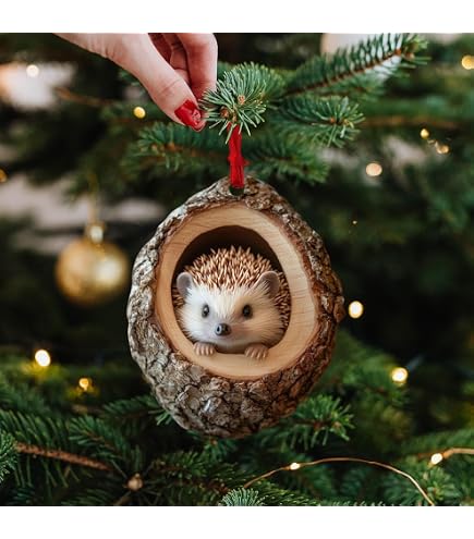 2 Süße Weiße Eulen-Anhänger Für Den Weihnachtsbaum – Niedliche Simulationseulen Als Weihnachtliche Deko