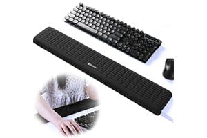 UNIVO COLORS UnivoColors PostureUp L-Shaped Desk Long Wrist Rest Elbow, Non-Slip, Memory Foam, Desk Edge Support, Ergonomic Design for Long-Hour Work (23.6 * 3.9 inch One-Piece Design,Black)