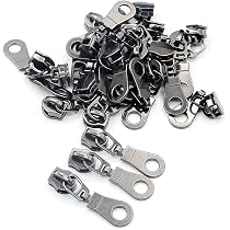 Lot De 50 Curseurs #5 Laiton Antique Pour Fermeture Éclair Nylon – Tirettes Métalliques Pour Sacs, Vestes, Portefeuilles Et Couture