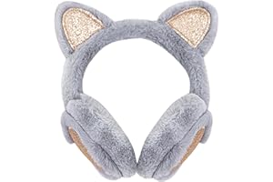 IHCEMIH Paraorecchie da Donna Bambina Fluffy Peluche Pieghevoli per Ragazze Bambini Unicorno Scaldaorecchie Termiche Protezione dal Vento Freddo Unisex Moda Accessori Esterno di Inverno per Sci Corsa