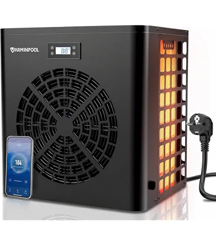 Steinbach Warmtepomp Solid 4,3 – 4300W, Voor Zwembaden Tot 20.000L, COP 6, Stil (37 DB), Met App-bediening, Geschikt Voor Zout Water