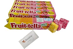 5x Fruit-tella Sommerfrüchte Kaubonbons + gratis Benefux. Erfrischungstuch