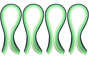 ‎PATIKIL PATIKIL 390 x 7 mm Quilling Papierstreifen Papier Quilling, 400 Stück Origami Fröbelstern Papierstreifen Streifen Set für Kunst, DIY, Handarbeit, Weihnachten, Farbverlauf Grün