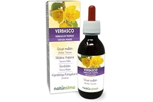 Gordolobo o Verbasco (Verbascum thapsus) flores y hojas Tintura Madre sin alcohol Naturalma - Extracto líquido gotas 120 ml - Complemento alimenticio - Vegano