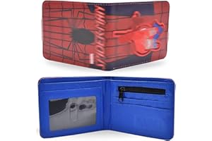 simyron Wallet Kids Leather Wallet, Anime Pattern Short Wallet for Cartoons Pattern Fans Boys Girls Teens Women Birthday Gift