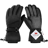 AOKKR Winter Gloves, Waterproof Warm Cycling Gloves for Men and Women, Windproof Ski Gloves with Touchscreen Function, Non-Sl