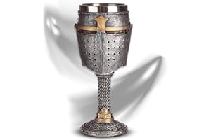 MTB MORE ENERGY Cáliz ''Lancelot'' (160ml) - Altura 18 cm - Decoración medieval fantasía fantástico Fantasy